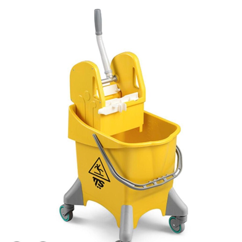 Single Mop Bucket Trolley with Wringer